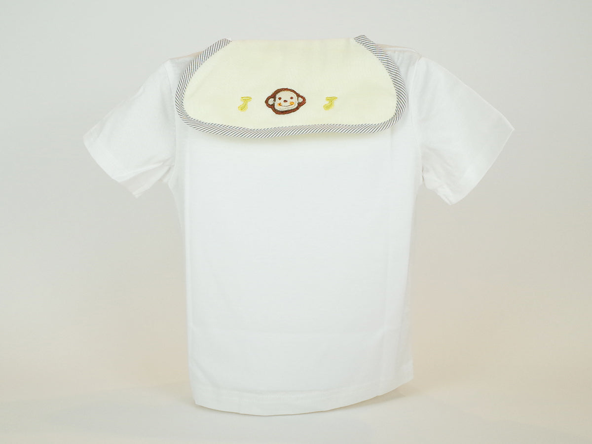 和泉木綿 汗取りパット(ピンク・ウサギ/ホワイト・ウサギ/ブルー・パンダ/イエロー・サル)