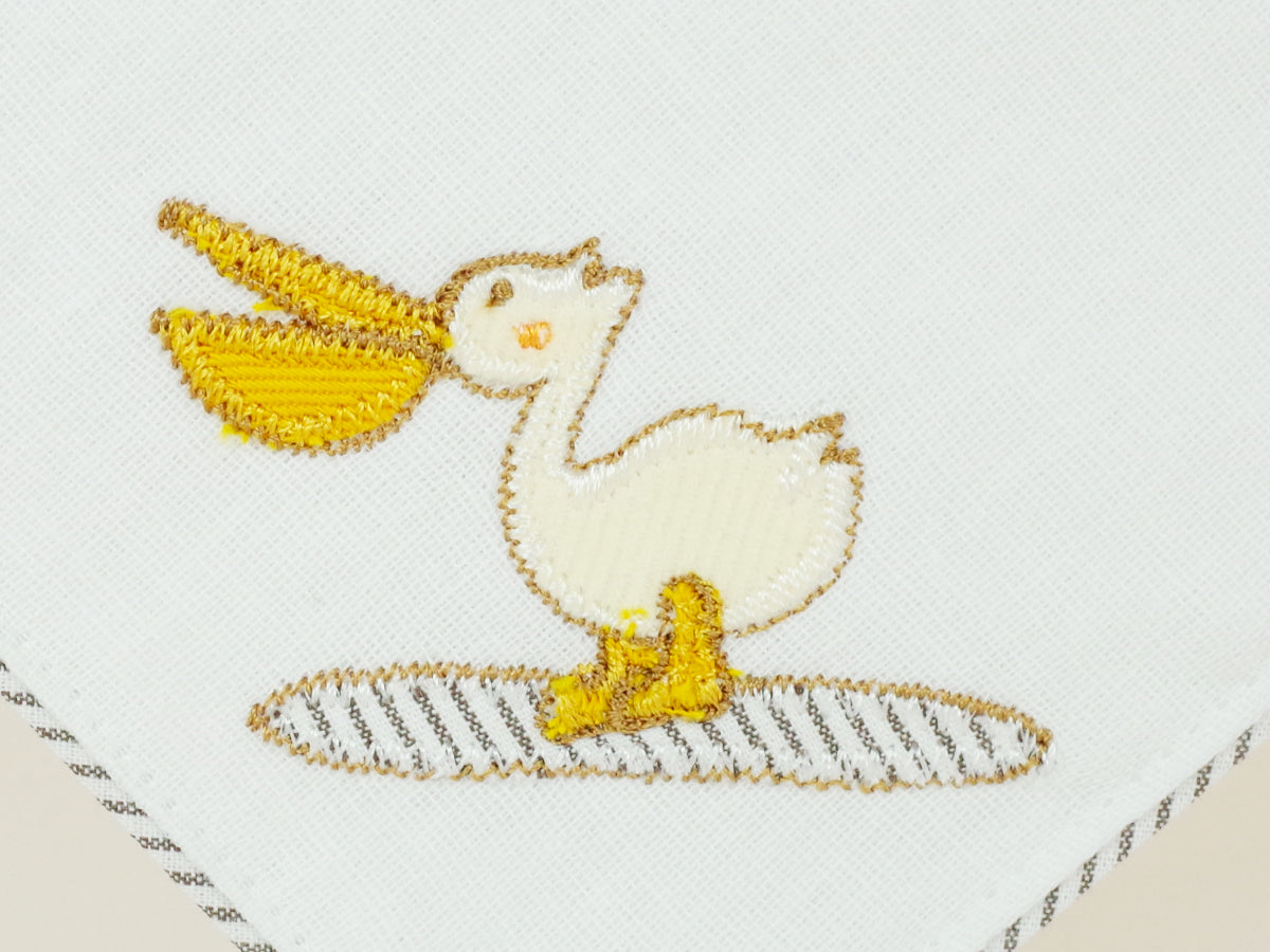 和泉木綿 ハンカチ(スワン/ハト/ペリカン)