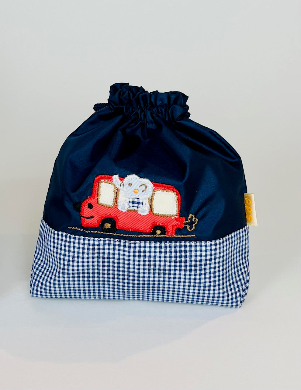 期間限定！！切り替えデザイン巾着　DX 3点セット（色と刺繍の組み合わせ自由）