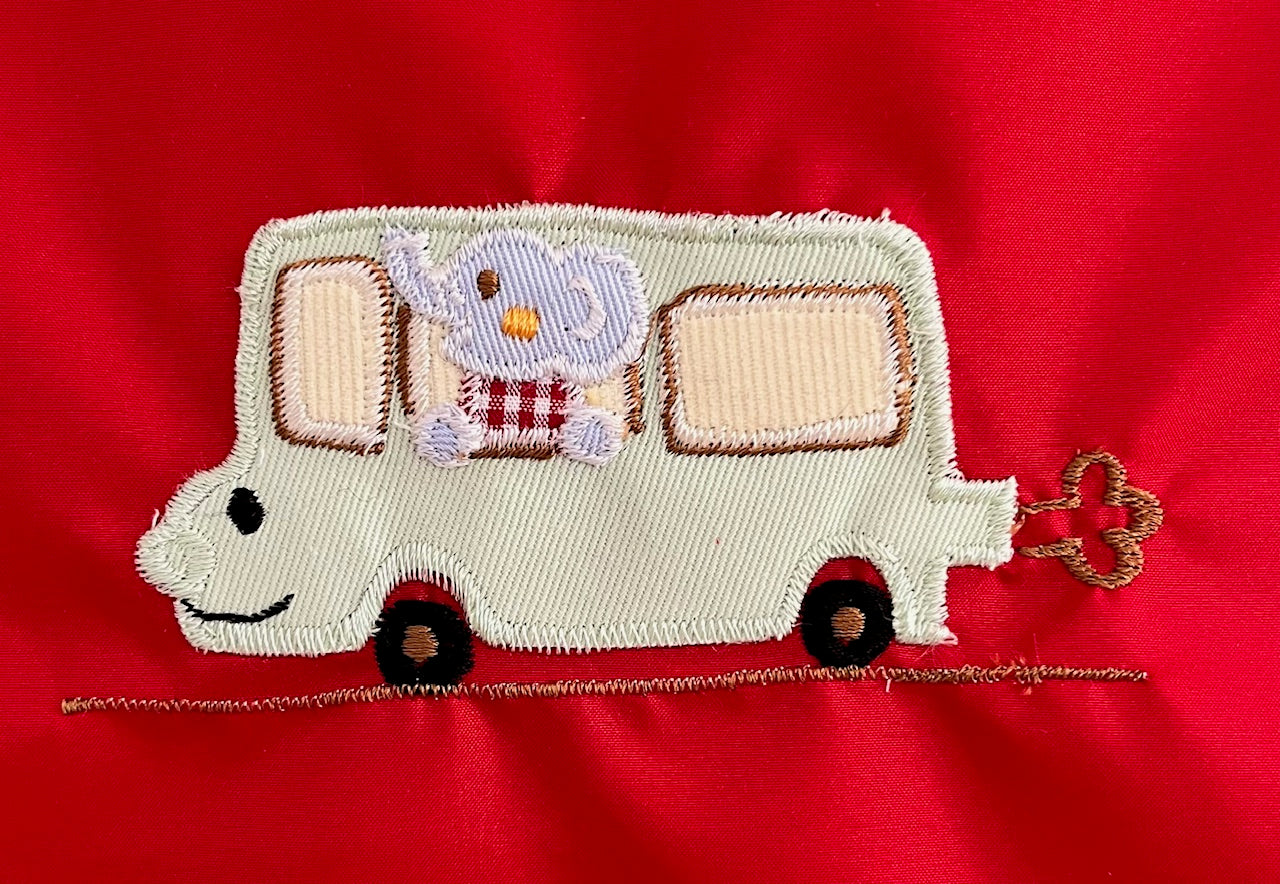 期間限定！！切り替えデザイン巾着　DX 3点セット（色と刺繍の組み合わせ自由）