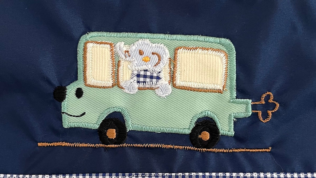 期間限定！！切り替えデザイン巾着　DX 3点セット（色と刺繍の組み合わせ自由）