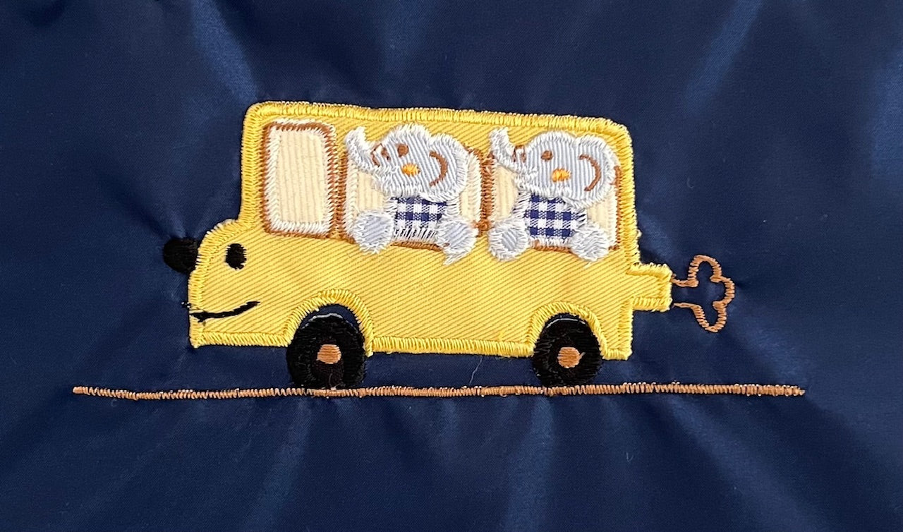 期間限定！！切り替えデザイン巾着　DX 3点セット（色と刺繍の組み合わせ自由）